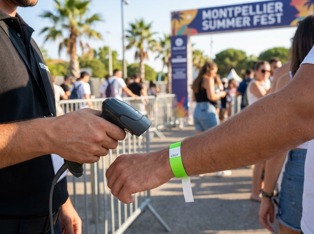 Bracelets festival personnalisés livrés en express à Montpellier pour un contrôle d'accès efficace