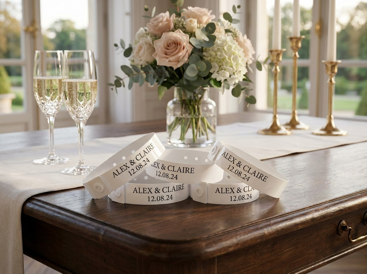 Bracelets mariage personnalisés en pour un mariage élégant à Paris